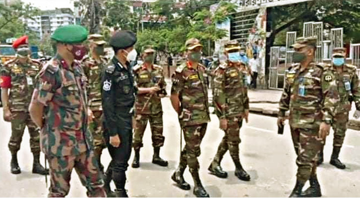 না.গ‌ঞ্জের লকডাউন প‌রি‌স্থি‌তি প‌রিদর্শনে জিও‌সি